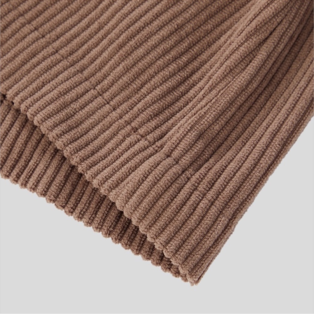 High Waisted Invisible Zipper 2-in-1 A Line Mini Corduroy Casual Skirt - Picture 14 of 14